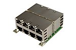 Produktbild - Aastra Jack Module 2x4RJ45. 8-wire