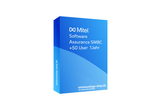 Produktbild - Mitel Software Assurance SMBC +50User 1Jahr