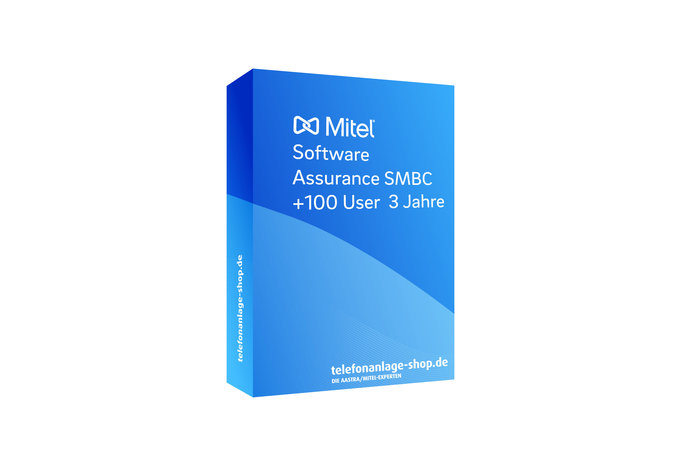 Produktbild - Mitel Software Assurance SMBC +100User 3Jahre
