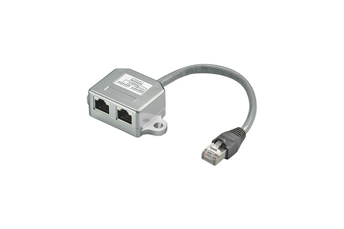 Produktbild - T-Adapter RJ45 für Cablesharing E/E