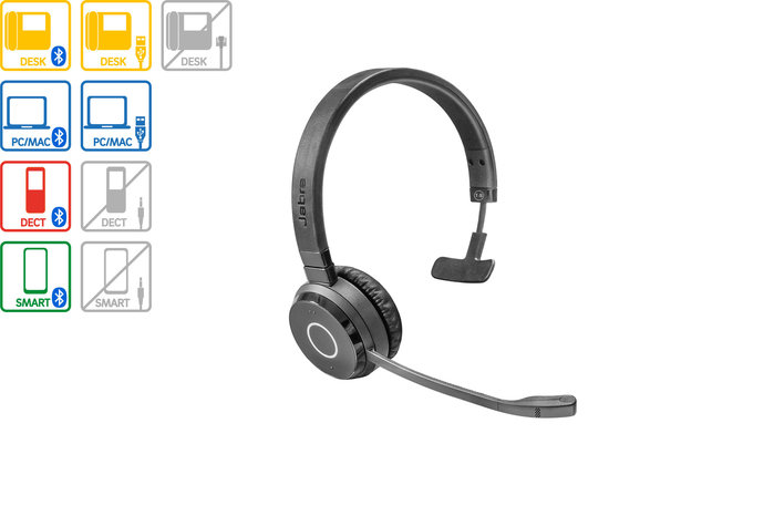 Produktbild - Jabra Evolve 65 TE UC Mono