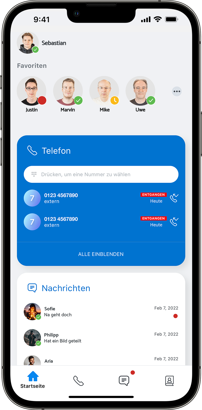 Mitel ONE Dashboard